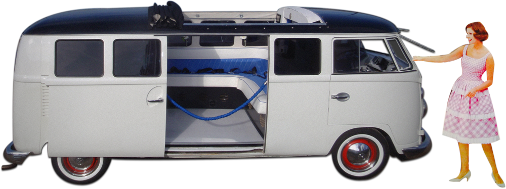 Technische Zeichnung des Samba T1-Bus